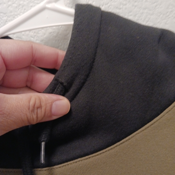 Adidas Mens Sprt Pullover Hoodie    Olive/Black Size Medium - Picture 8 of 11